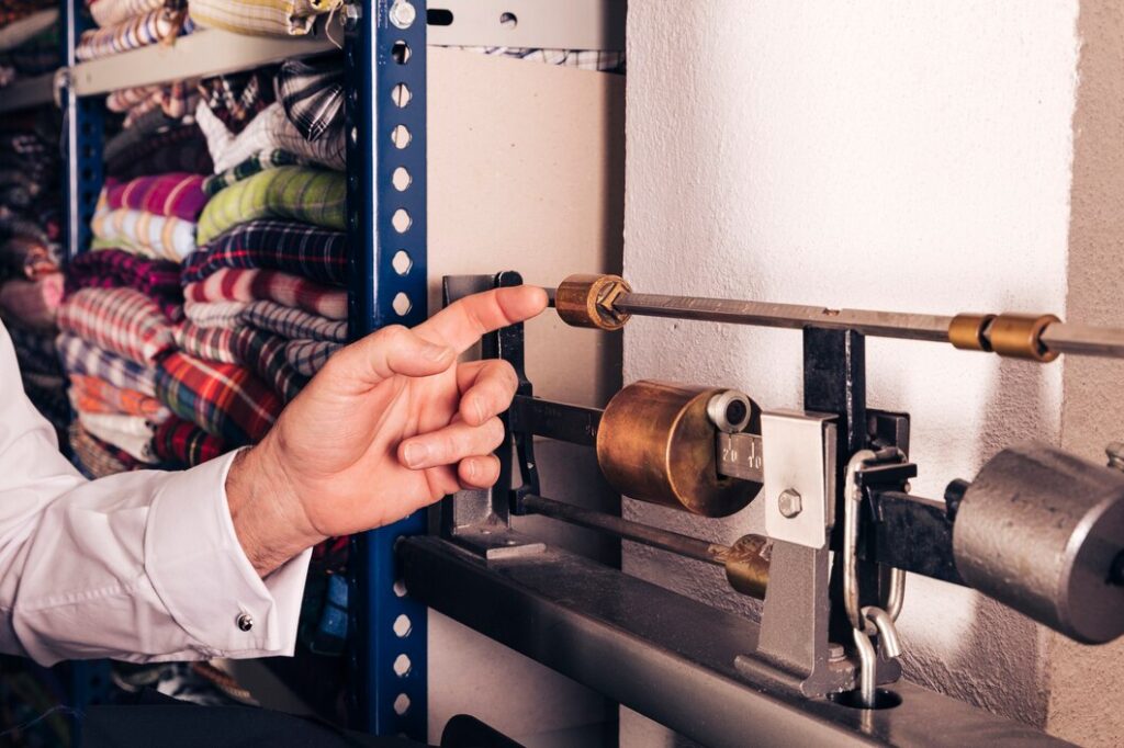 A man use the tool for commercial plumbing service.